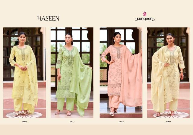Rangoon haseen 3pcs wholesale kurtis online from ludhiana